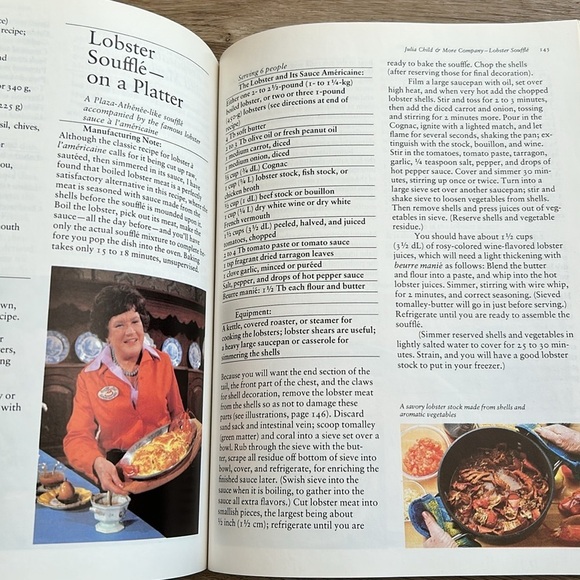 Vintage Julia Child & More Company Menu Classical Cookbook Entertaining 70s 1979 - Picture 10 of 12